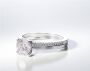 PAVE SOLITAIRE RING ENG046